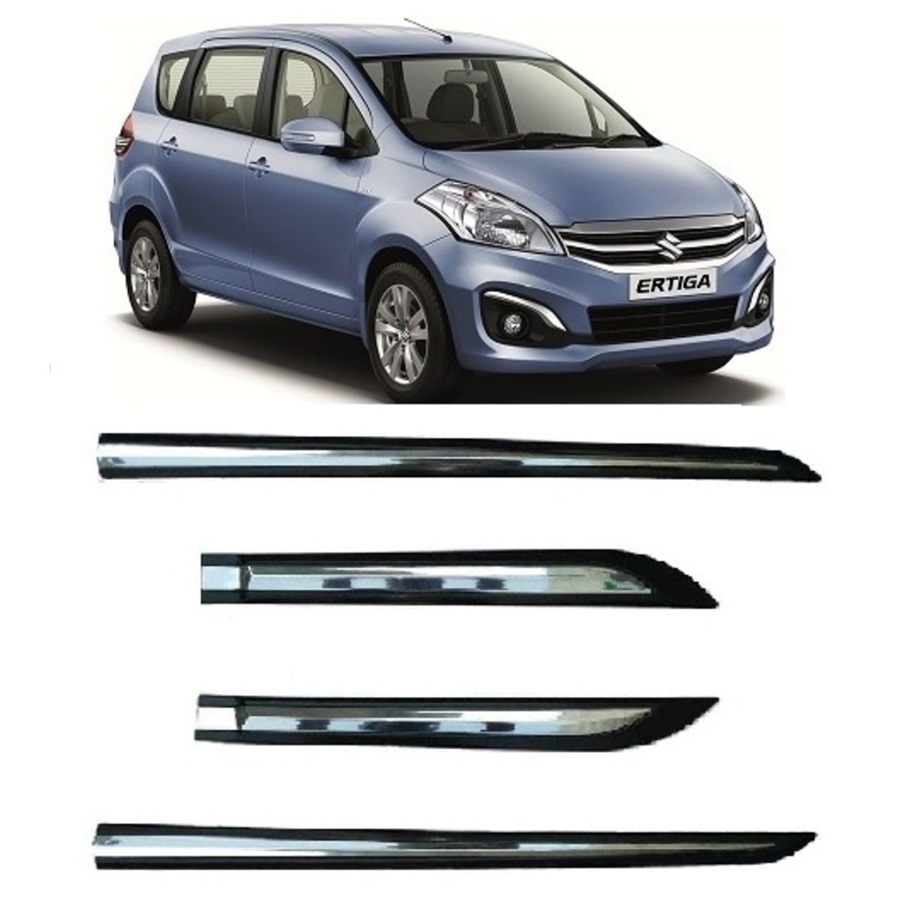 Door Side Beading For Ertiga old - Silver & Black